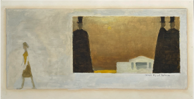 Jean Paul Lemieux (1904-1990) Study for Charlottetown Revisited, 1964, oil on paper 31.9 x 58.6 cm, Gift of Charles R. Bronfman, Montreal, 1989 (CAG 89.10)